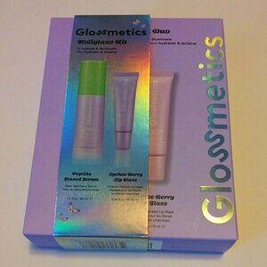 Glossmetics Glazed Skin Duo - Peptide Glazed Serum & Lychee Berry Lip Glaze